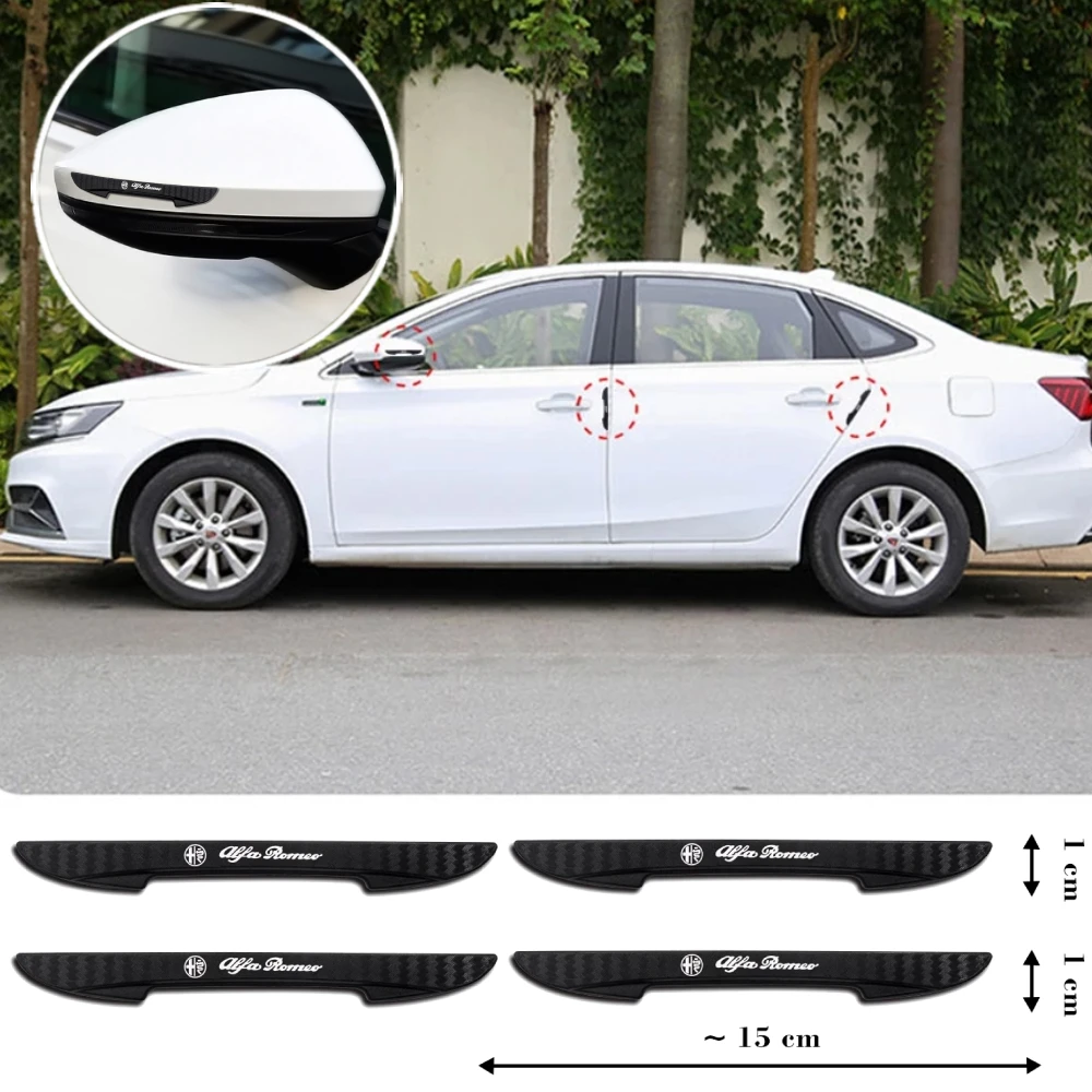 4Pcs Car Rearview Mirror Bumper Strip Door Side Crash Anti-Collision Sticker For Alfa Romeo Spider Giulia Giulietta 147 159 4c
4Pcs Car Rearview Mirror Bumper Strip Door Side Crash Anti-Collision Sticker For Alfa Romeo Spider Giulia Giulietta 147 159 4c
