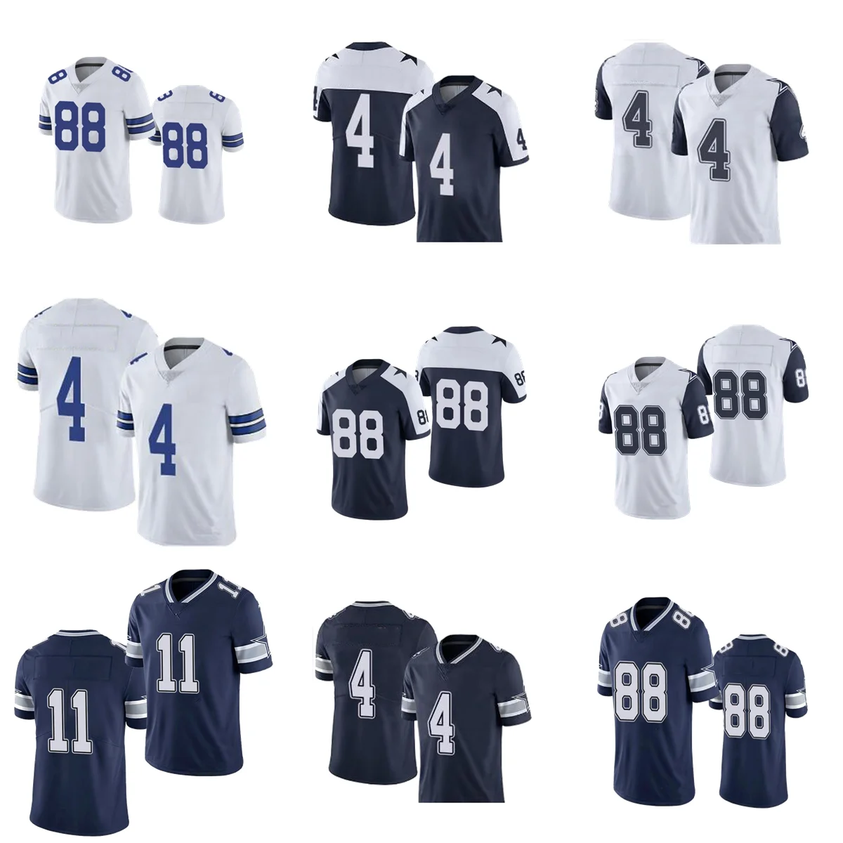 Dallas Men Women Youth American Football Jerseys Dak Prescott Parsons Cooper Ezekiel Elliott Smith Vander Esch CeeDee Lamb Fans
Dallas Men Women Youth American Football Jerseys Dak Prescott Parsons Cooper Ezekiel Elliott Smith Vander Esch CeeDee Lamb Fans