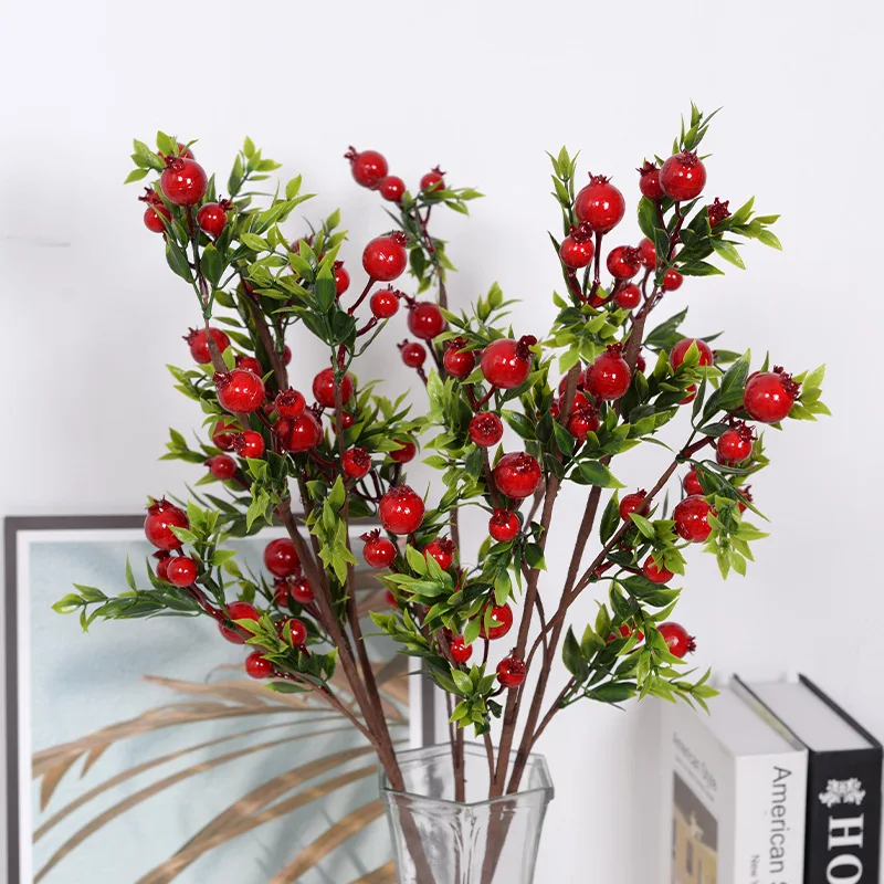 Новые красные маленькие фруктовые ягоды граната, искусственные растения для украшения стола, искусственный цветок, Рождественский Декор 
Новые красные маленькие фруктовые ягоды граната, искусственные растения для украшения стола, искусственный цветок, Рождественский Декор