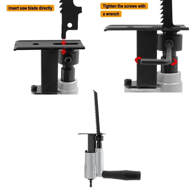 Reciprocating Saw Attachment Change Electric Drill Into Reciprocating Saw Jig Saw Metal File for Wood Cutting
Reciprocating Saw Attachment Change Electric Drill Into Reciprocating Saw Jig Saw Metal File for Wood Cutting