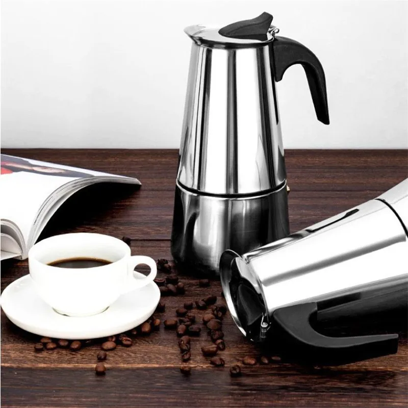 Pot Stainless Steel Espresso Percolator Coffee Pot 2/4/6/9/12 Cup Gas Stove Coffee Maker Moka Kettle Drink Hand Flush Pot Filter
Pot Stainless Steel Espresso Percolator Coffee Pot 2/4/6/9/12 Cup Gas Stove Coffee Maker Moka Kettle Drink Hand Flush Pot Filter