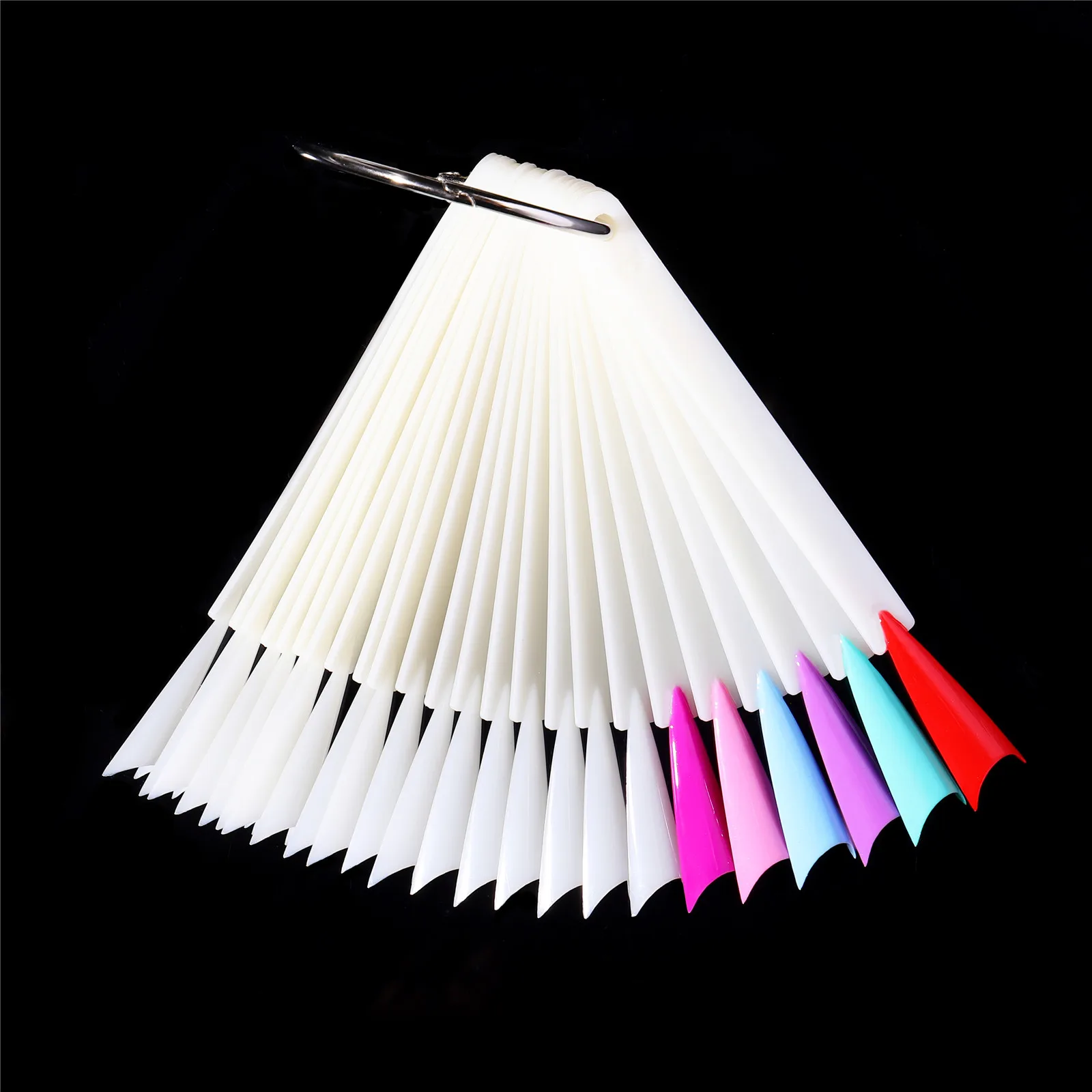 Natural French False Nail Tips Clear Fan Nail Art Practice Display Polish UV Gel Color Palette Card Display Manicure Tools
Natural French False Nail Tips Clear Fan Nail Art Practice Display Polish UV Gel Color Palette Card Display Manicure Tools