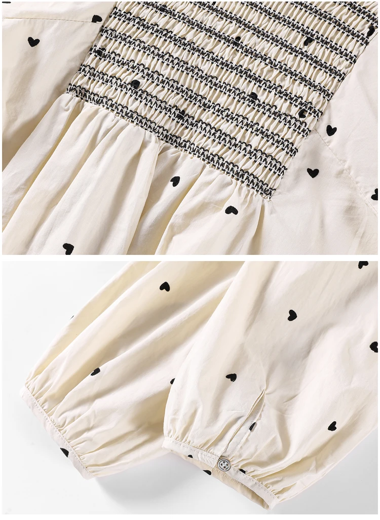 Sweet Stand Collar Printed Shirt Loose Korean Style Puff Long Sleeve 2021 Spring And Autumn Chiffon Fashion Top For Women
Sweet Stand Collar Printed Shirt Loose Korean Style Puff Long Sleeve 2021 Spring And Autumn Chiffon Fashion Top For Women