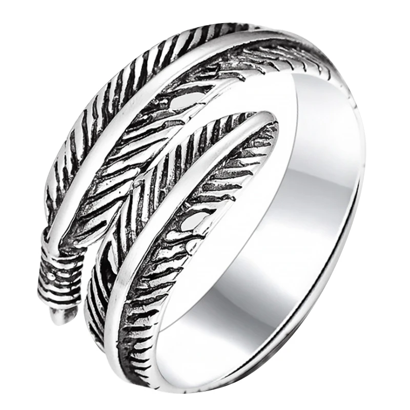 Retro Jewelry Personality Feathers Opening Rings Unisex Fashion Rings Adjustable Opening Size
Retro Jewelry Personality Feathers Opening Rings Unisex Fashion Rings Adjustable Opening Size