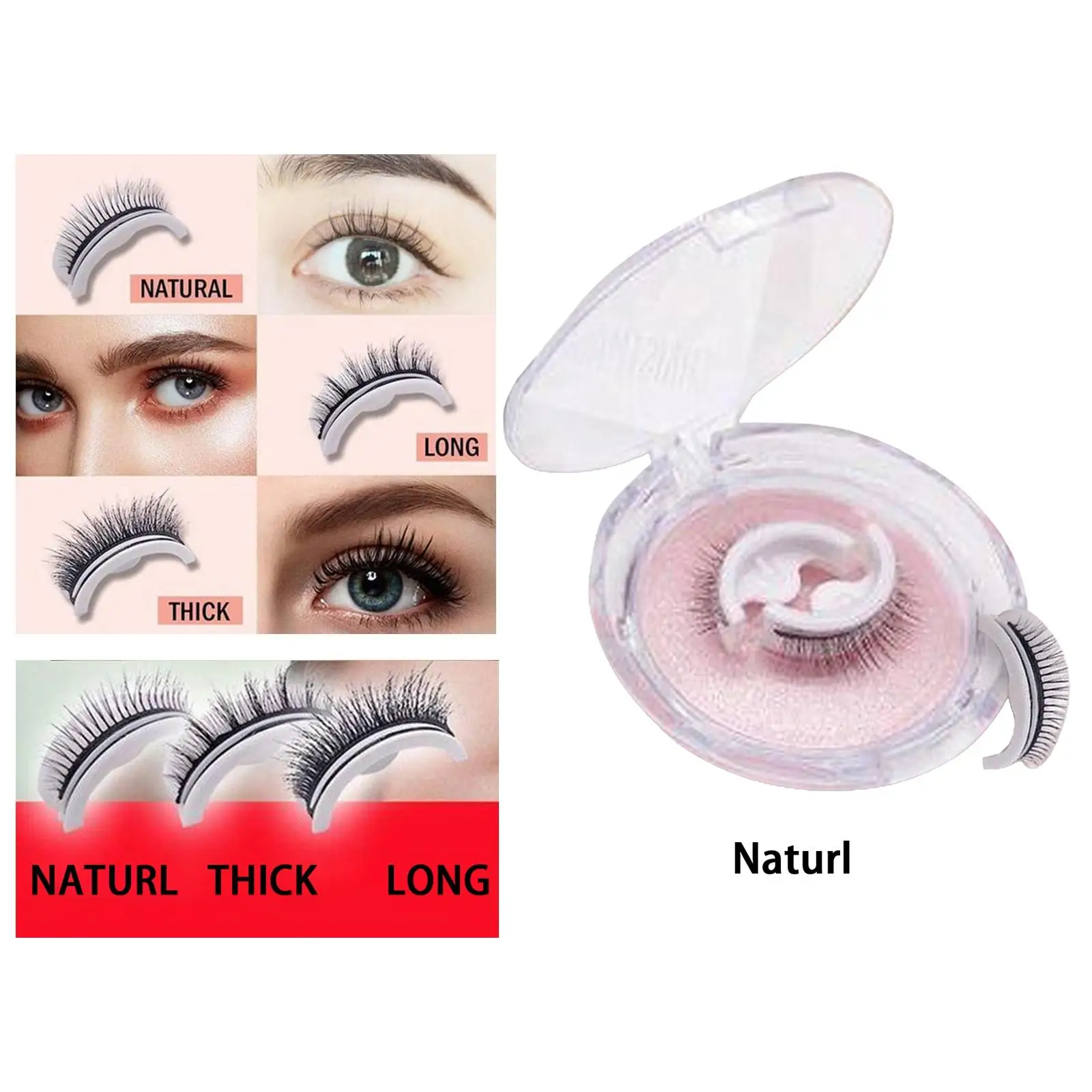 Self Adhesive False Eyelashes Repeatable Glue Free Reversible Multiple Long Lasting Save Time Set of 1 for Dating Teens Girls
Self Adhesive False Eyelashes Repeatable Glue Free Reversible Multiple Long Lasting Save Time Set of 1 for Dating Teens Girls