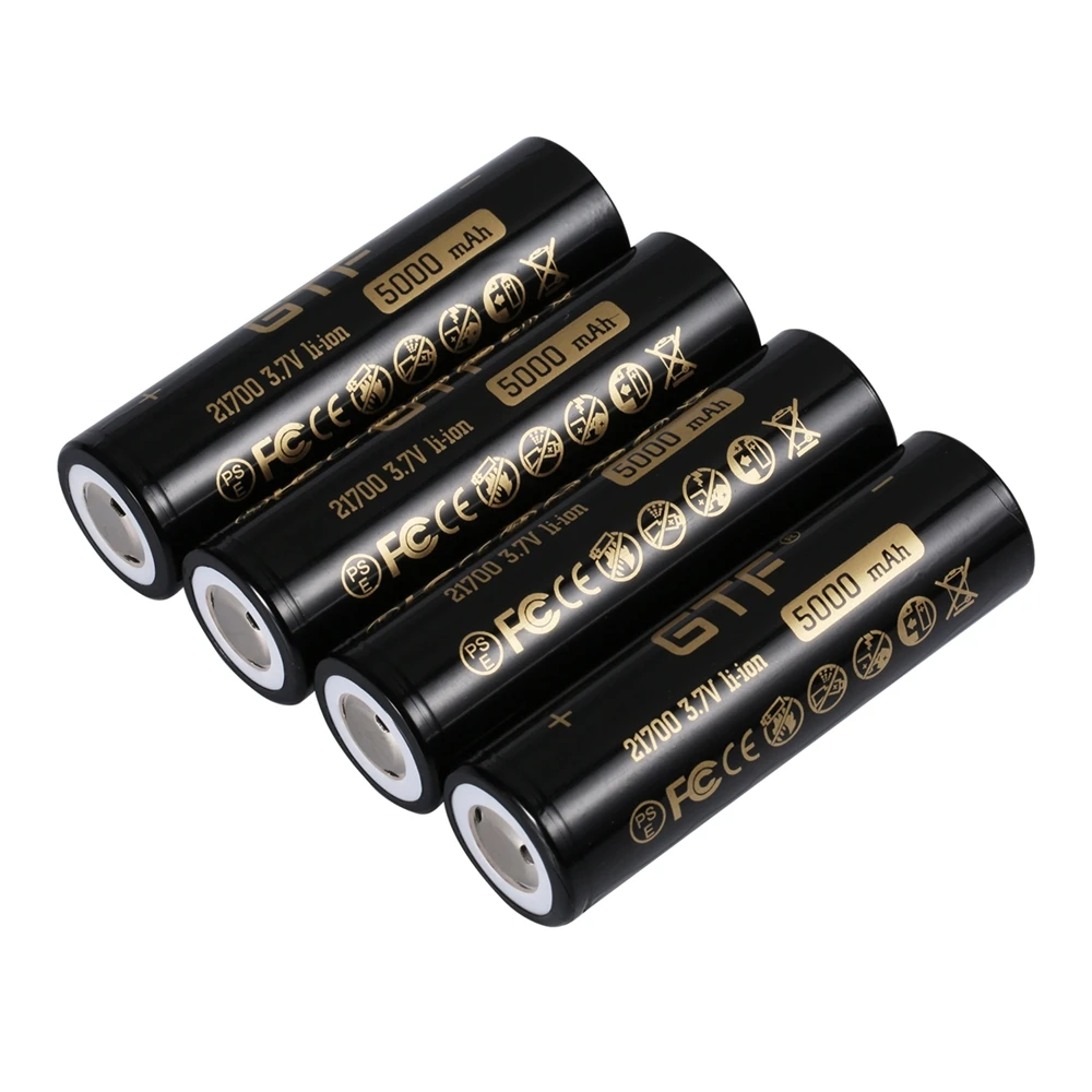 GTF 21700 3.7V 5000mAh real capacity Li-Ion Rechargeable Battery for Flashlight electronic car flat head batteries drop shipping
GTF 21700 3.7V 5000mAh real capacity Li-Ion Rechargeable Battery for Flashlight electronic car flat head batteries drop shipping