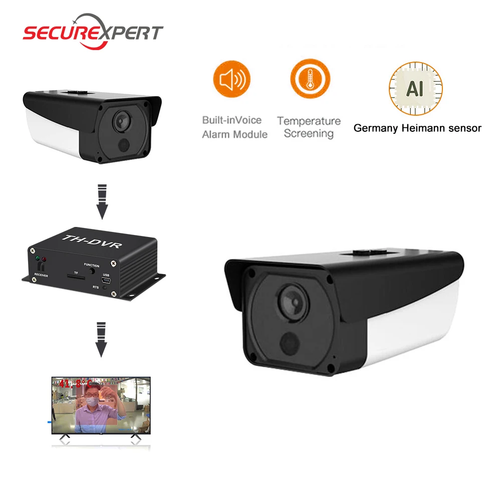 Thermal camera 2MP1080P thermal imager camera intelligent fever detection alarm face recognition security camera and mini DVR
Thermal camera 2MP1080P thermal imager camera intelligent fever detection alarm face recognition security camera and mini DVR