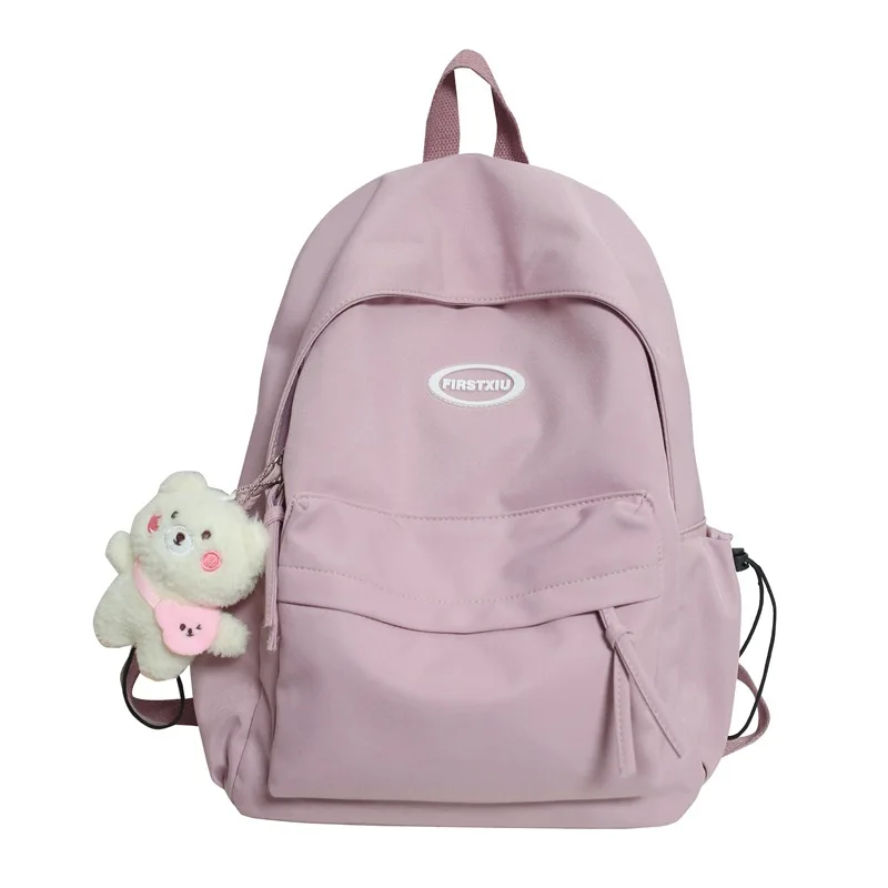 College Girl Backpack cute Shoulders Large Capacity Solid Colorful Autumn Simple High School Student Computer Bag JT260049
College Girl Backpack cute Shoulders Large Capacity Solid Colorful Autumn Simple High School Student Computer Bag JT260049