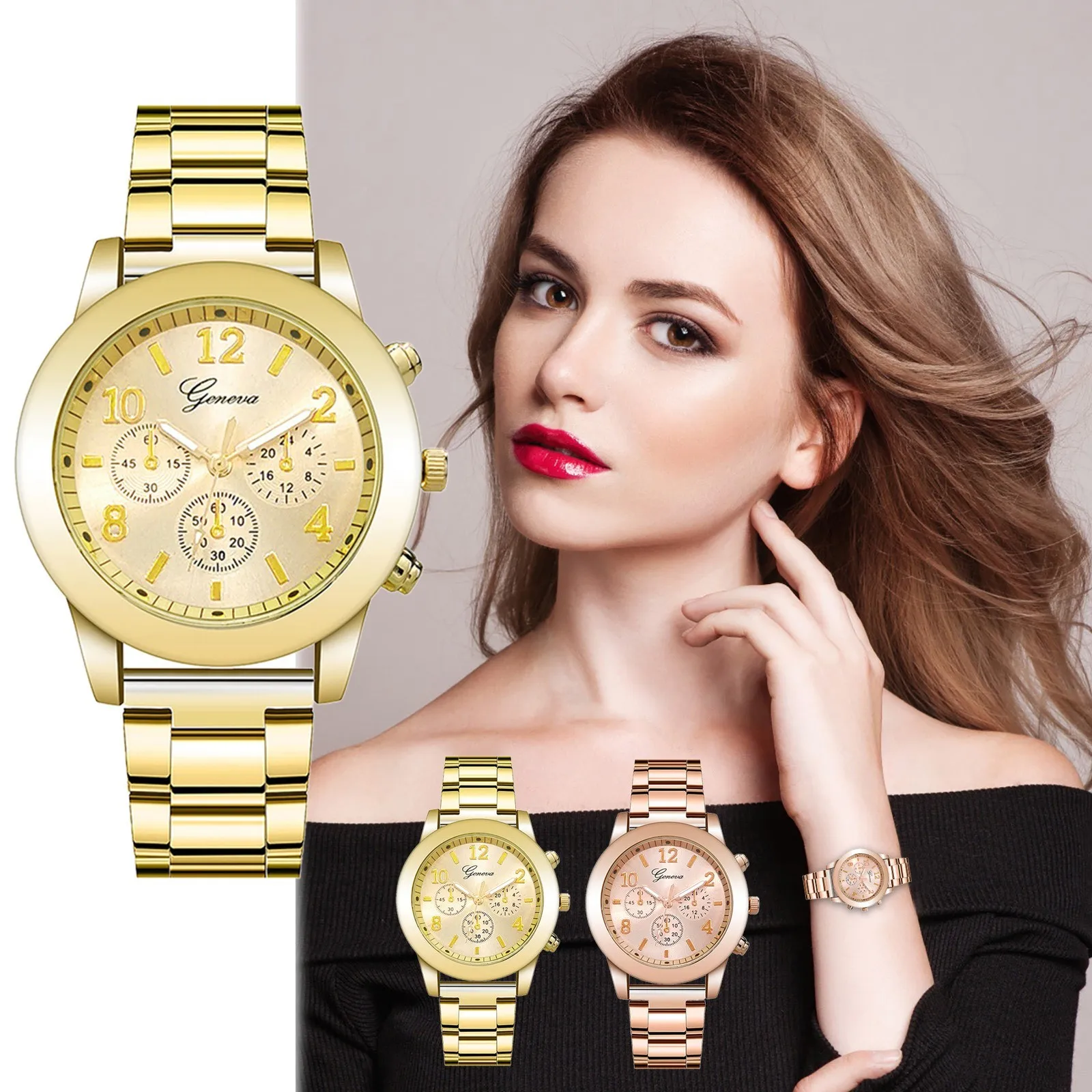 Luxury Women Quartz Watches Stainless Steel Dial Bracele Watch Casual Women Quartz Wrist Watches Best Gifts Relógio Feminino 
Luxury Women Quartz Watches Stainless Steel Dial Bracele Watch Casual Women Quartz Wrist Watches Best Gifts Relógio Feminino