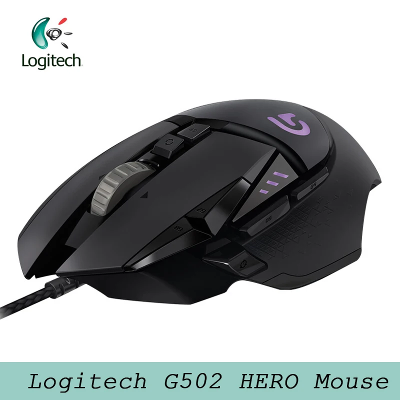 

Logitech G502 HERO Engine with 16,000 DPI High Performance Programmable Tunable LIGHTSYNC RGB Gaming Mouse HERO for Mouse Gamer
