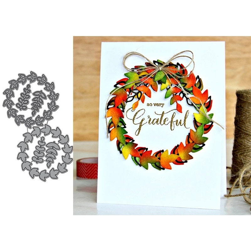 Beautiful Leaves Wreath Send Good Wishes Best Seller Metal Cutting Dies For New DIY Scrapbooking Album Cards Embossing Die Cuts
Beautiful Leaves Wreath Send Good Wishes Best Seller Metal Cutting Dies For New DIY Scrapbooking Album Cards Embossing Die Cuts