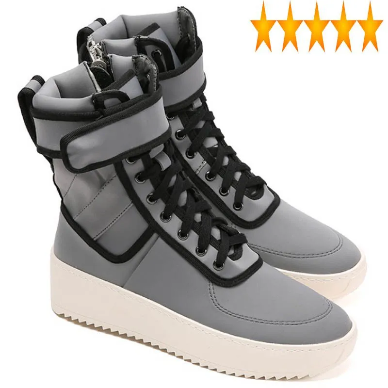 Leather Style High-Top Silver Men Platform Side Zipper Fashion Ankle Boots High Street Military Shoes Plus Size 46
Leather Style High-Top Silver Men Platform Side Zipper Fashion Ankle Boots High Street Military Shoes Plus Size 46