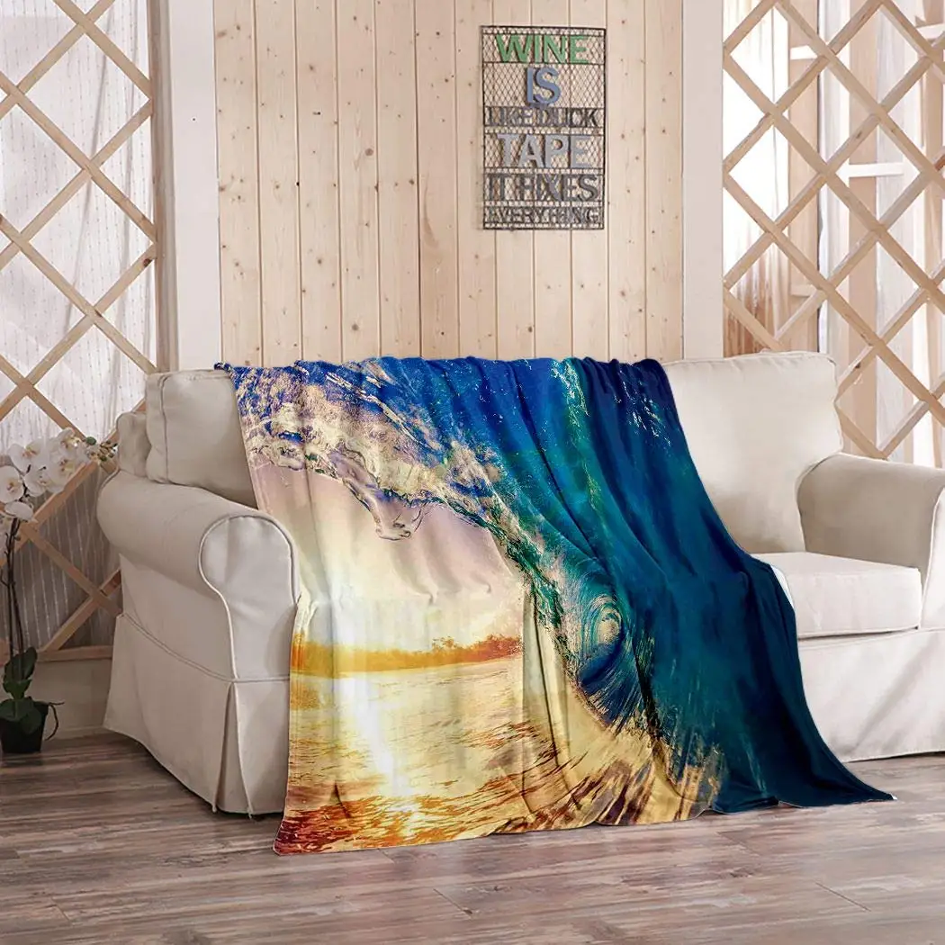 Ajckly Ocean Throw Blanket Ocean Wave at Sunrise Reflection on Surface Tropical Trees Shoreline Summer Home Soft Cozy Warm
Ajckly Ocean Throw Blanket Ocean Wave at Sunrise Reflection on Surface Tropical Trees Shoreline Summer Home Soft Cozy Warm