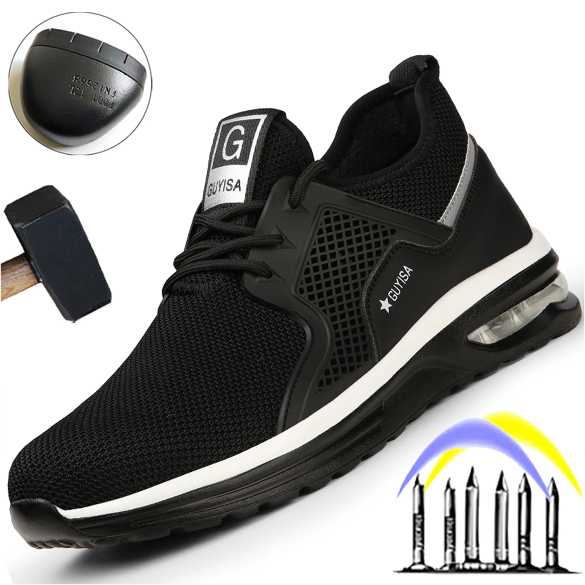 Breathable Light Safety Shoes Men Puncture-Proof Work Sneakers Male Indestructible Footwear Work Boots Steel Toe Shoes 2021
Breathable Light Safety Shoes Men Puncture-Proof Work Sneakers Male Indestructible Footwear Work Boots Steel Toe Shoes 2021