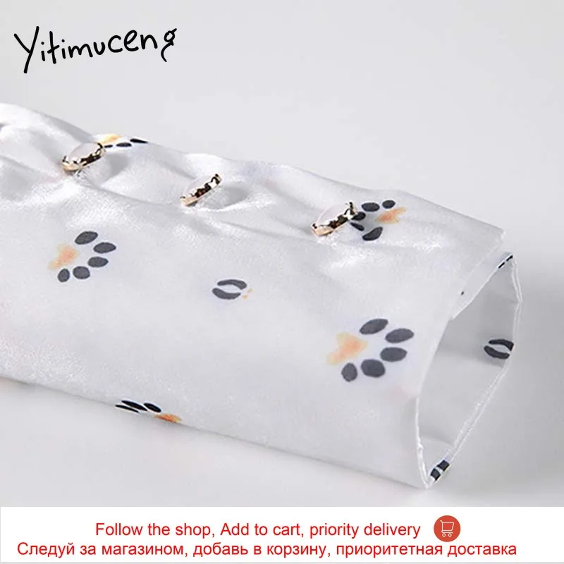 Yitimuceng Floral Print Blouse Women Button Up Shirts Oversize Straight Long Sleeve White 2021 Spring Korean Fashion New Tops
Yitimuceng Floral Print Blouse Women Button Up Shirts Oversize Straight Long Sleeve White 2021 Spring Korean Fashion New Tops