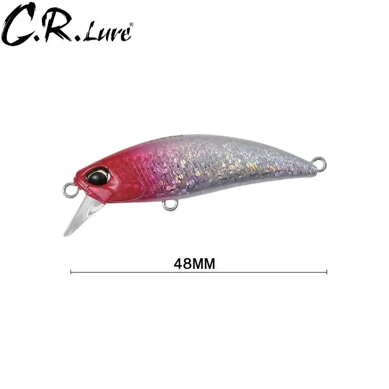1pcs Fishing lure 48mm 4.3g Sinking Minnow bait Wobbler Swimbait Jerkbait fit trout bass pike seabass | Спорт и развлечения