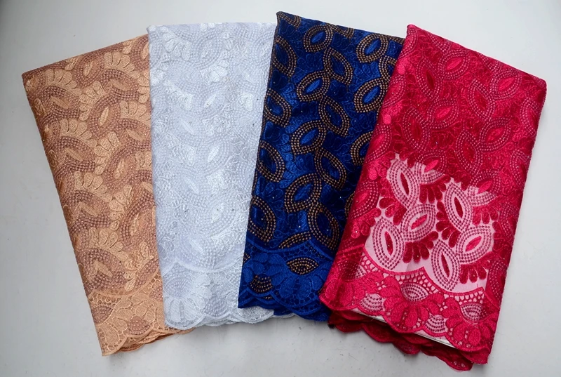 H&Q latest embroidery african net lace nigerian mesh fabric with stones french tulle lace fabrics 5 yards/pcs for party dresses 
H&Q latest embroidery african net lace nigerian mesh fabric with stones french tulle lace fabrics 5 yards/pcs for party dresses