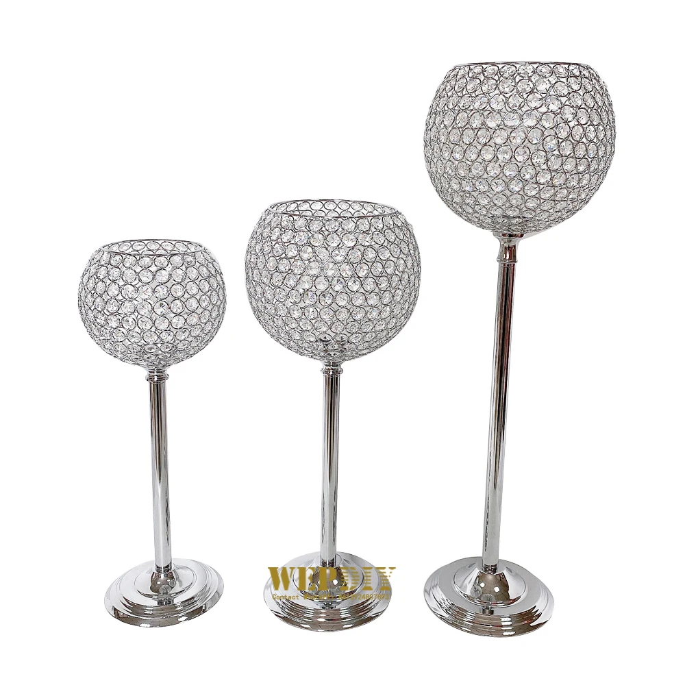 NEW Wedding props lighting crystal ball lampshade Romantic wedding candlelight dinner candle holder chrome-plated ironwork
NEW Wedding props lighting crystal ball lampshade Romantic wedding candlelight dinner candle holder chrome-plated ironwork