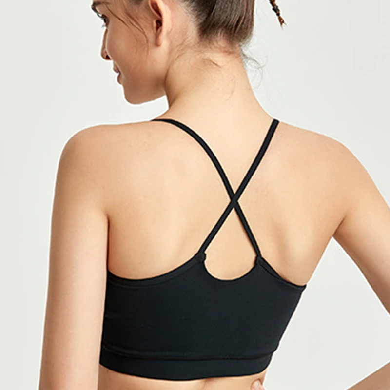 Cross Back Yoga Top Sport Wear For Women Gym Solid Breathable Push Up Padded Underwear Fitness Running Clothes 
Cross Back Yoga Top Sport Wear For Women Gym Solid Breathable Push Up Padded Underwear Fitness Running Clothes