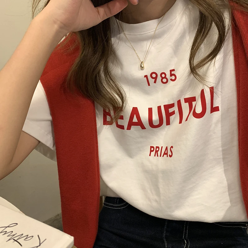 Футболка женская с принтом букв, модная рубашка в стиле Харадзюку, топ в Корейском стиле, уличная одежда в стиле хип-хоп, Повседневная сорочк...
Футболка женская с принтом букв, модная рубашка в стиле Харадзюку, топ в Корейском стиле, уличная одежда в стиле хип-хоп, Повседневная сорочк...