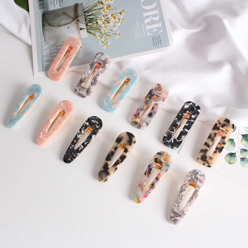 1 Pcs Women Vintage Marbling Hair Clip Waterdrop Barrette Geometric Korea Hairpin Hair Accessories For Women Girls
1 Pcs Women Vintage Marbling Hair Clip Waterdrop Barrette Geometric Korea Hairpin Hair Accessories For Women Girls