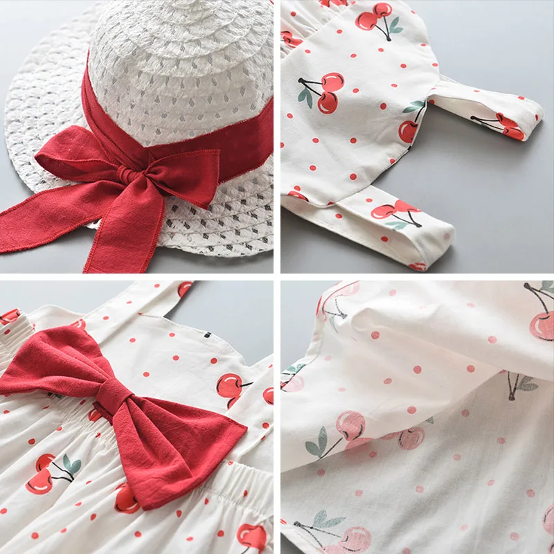 Baby Dress 2021 New Summer Girl Costtumes Polka Dot Cherry Print Princess Vestidos Sweet Suspender Infant Clothes 6-24M
Baby Dress 2021 New Summer Girl Costtumes Polka Dot Cherry Print Princess Vestidos Sweet Suspender Infant Clothes 6-24M