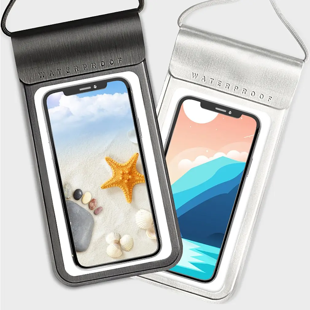 Durable Diving Swimming Waterproof Sealed Mobile Phone Bag Adjustable Drawcord Good Sealing Sealing Strip
Durable Diving Swimming Waterproof Sealed Mobile Phone Bag Adjustable Drawcord Good Sealing Sealing Strip