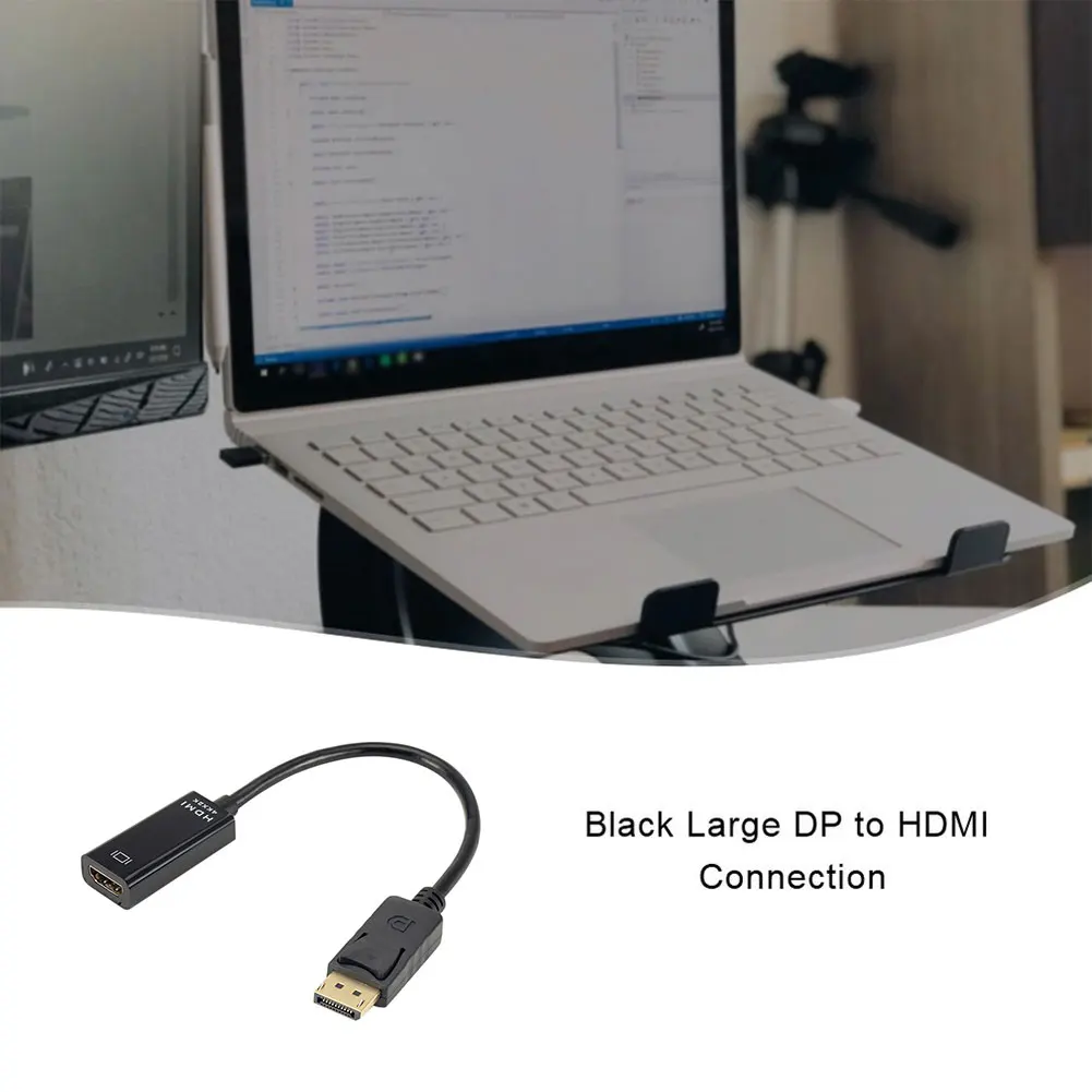 DP To HD Adapter HD Video Audio Converter Display Port 4K USB Connector Male To Female For Air Projector Camera Computer Black
DP To HD Adapter HD Video Audio Converter Display Port 4K USB Connector Male To Female For Air Projector Camera Computer Black