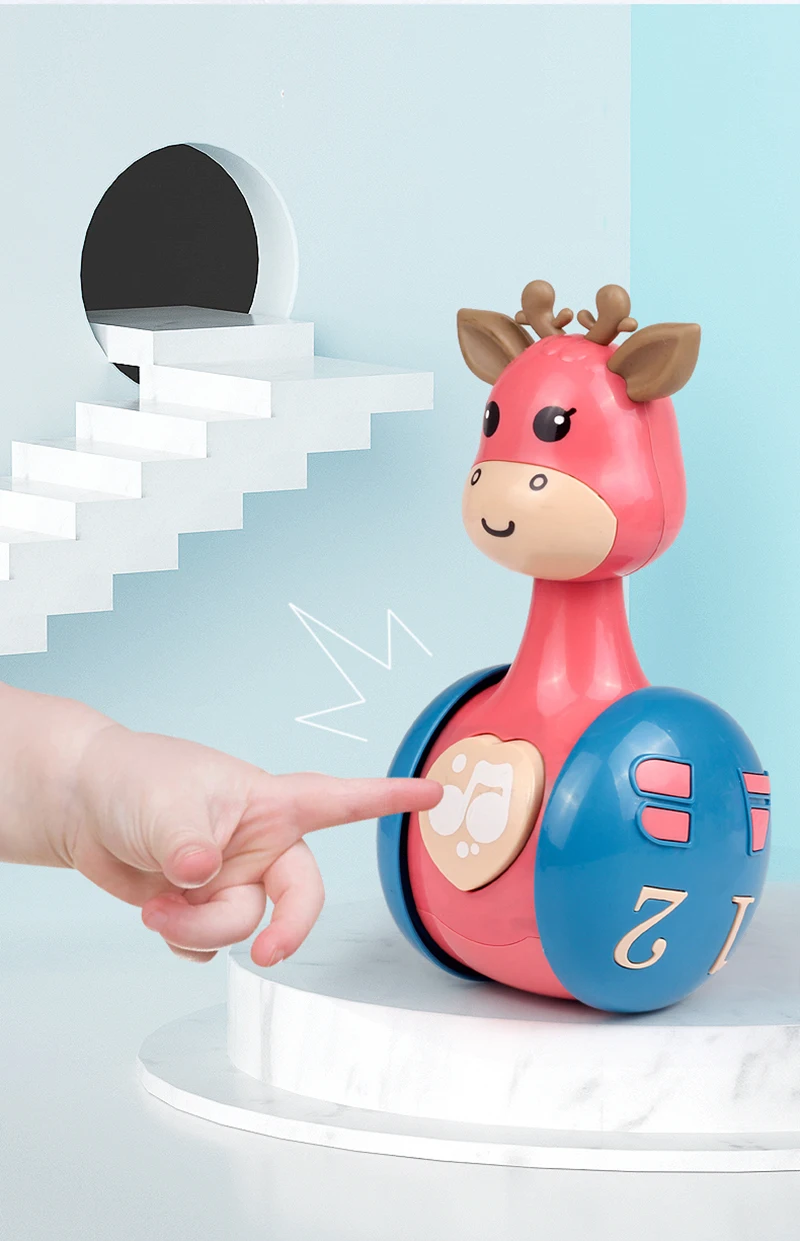 Baby Tumbler Giraffe Baby Toys Newborn Learning Educational Toys Nodding Tumbler Toy Cute Roly-poly Development Toys for Kids
Baby Tumbler Giraffe Baby Toys Newborn Learning Educational Toys Nodding Tumbler Toy Cute Roly-poly Development Toys for Kids