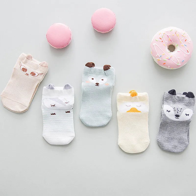 5 Pairs/ lot 0 to 24M Cute Animal Baby Socks Summer Infants Mesh Short Socks Newborns Thin Combed Cotton Socks For Boys Girls
5 Pairs/ lot 0 to 24M Cute Animal Baby Socks Summer Infants Mesh Short Socks Newborns Thin Combed Cotton Socks For Boys Girls