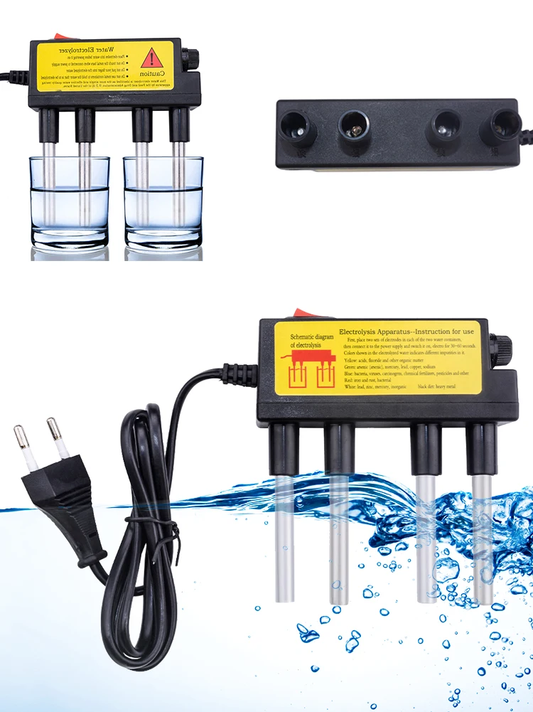 New Protable Household Water Quality Electrolyser Test Electrolysis Iron Bars Water Tester Electrolyzer Quicks Water Quality
New Protable Household Water Quality Electrolyser Test Electrolysis Iron Bars Water Tester Electrolyzer Quicks Water Quality