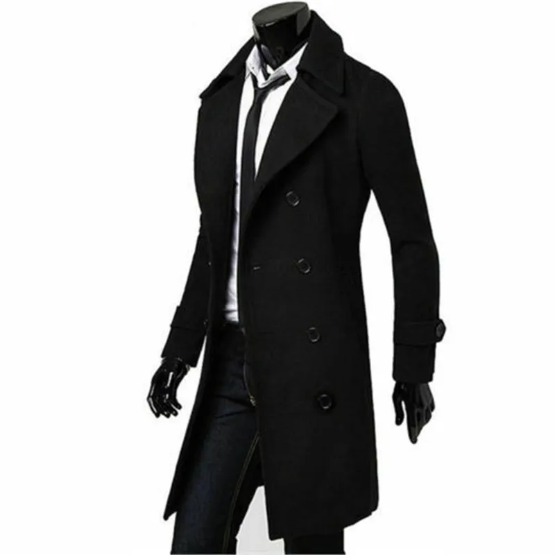 2019 Autumn Winter Men Casual Coat Thicken Wool Blends Coat Male Business Coat Solid Classic Overcoat X-Long Coats Streetwear
2019 Autumn Winter Men Casual Coat Thicken Wool Blends Coat Male Business Coat Solid Classic Overcoat X-Long Coats Streetwear