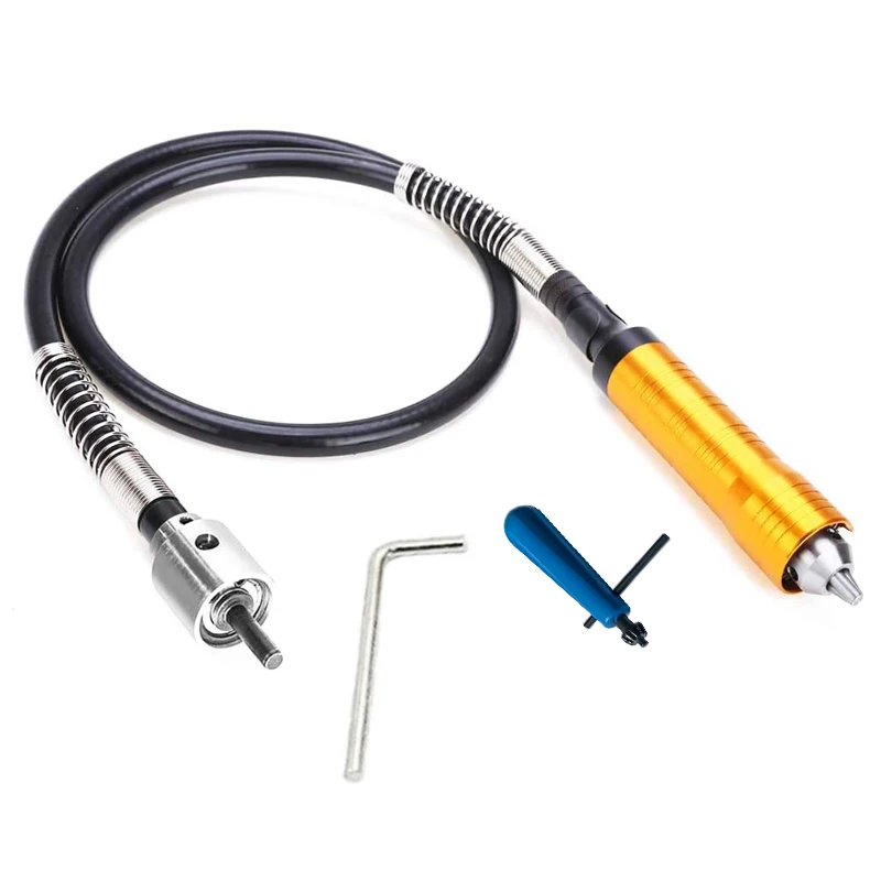 Алюминиевый гибкий вал 6 мм с бесключевым патроном, разъем 0,3-6,5 мм, электрическая шлифовальная машина, вращающийся инструмент 
Алюминиевый гибкий вал 6 мм с бесключевым патроном, разъем 0,3-6,5 мм, электрическая шлифовальная машина, вращающийся инструмент