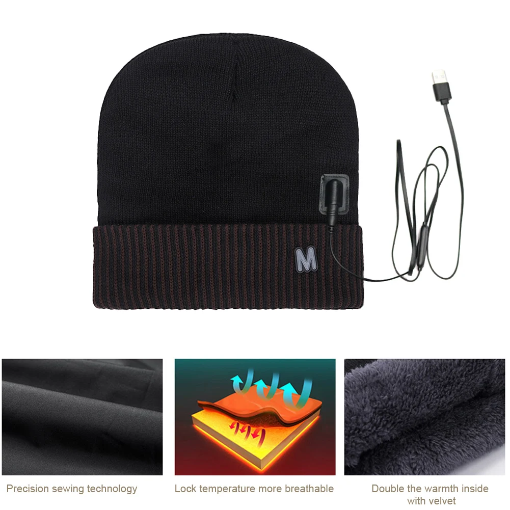 Men Women Electric Skiing Fishing Climbing Outdoor Sports Knitted Riding Cycling Winter Warm Heated Hat Hiking USB Charging
Men Women Electric Skiing Fishing Climbing Outdoor Sports Knitted Riding Cycling Winter Warm Heated Hat Hiking USB Charging