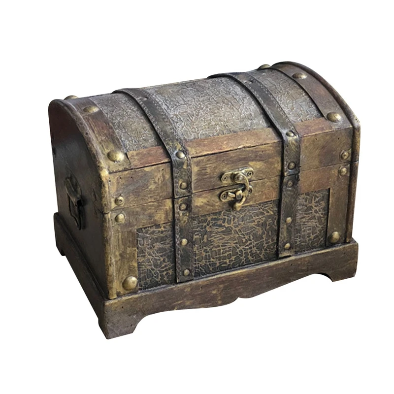Wooden Case Durable Wooden Antique Decor Treasure Chest Sundries Box Jewelry Storage Treasure Case Without Lock for Girls Large
Wooden Case Durable Wooden Antique Decor Treasure Chest Sundries Box Jewelry Storage Treasure Case Without Lock for Girls Large