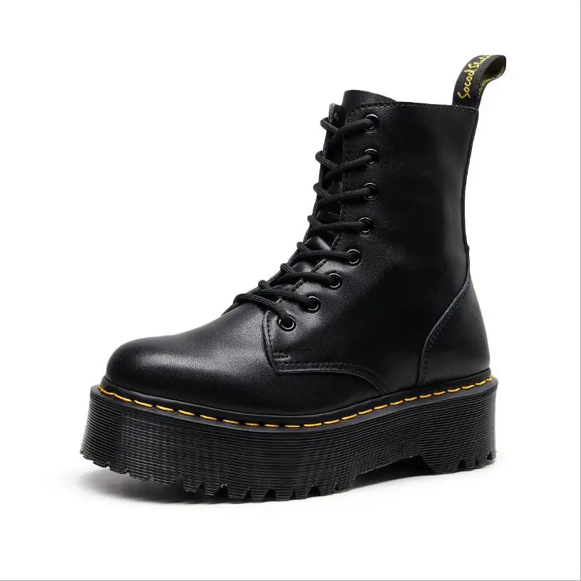 CS688 Designer shoes Genuine Leather Motorcycle Boots Flat Platform Boots Women Autumn Lace-up Leather Boots zapatos de mujer
CS688 Designer shoes Genuine Leather Motorcycle Boots Flat Platform Boots Women Autumn Lace-up Leather Boots zapatos de mujer