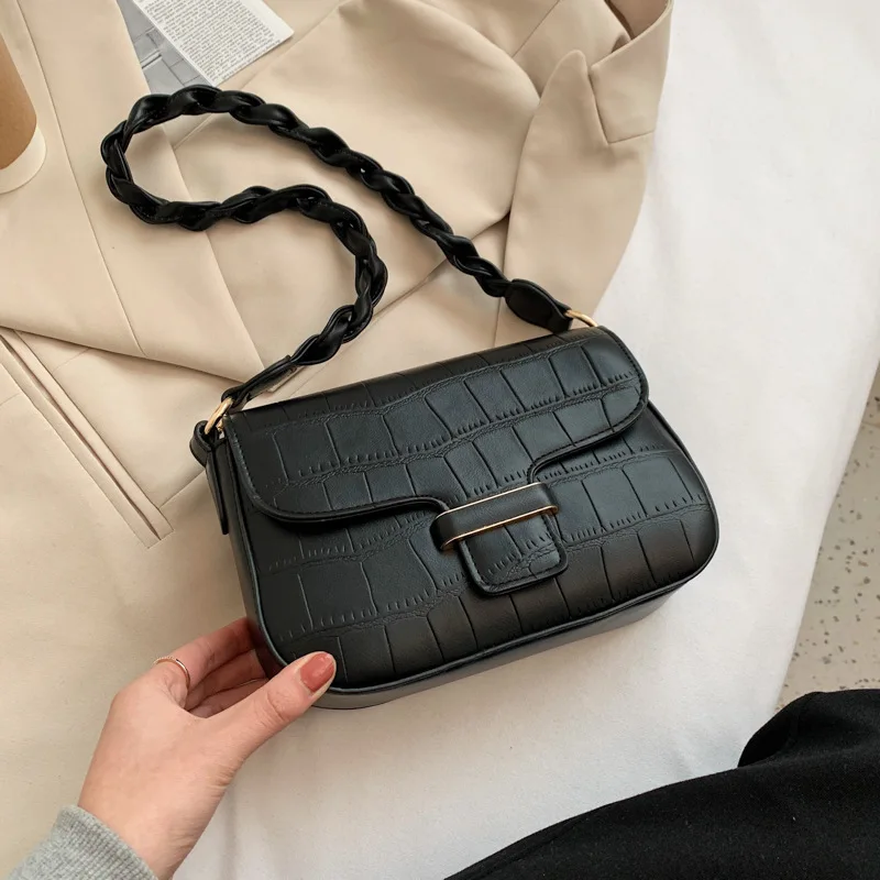 Crocodile Pattern Square Armpit 2020 New High Quality PU Leather Women's Designer Handbag Vintage Shoulder Messenger Bag 
Crocodile Pattern Square Armpit 2020 New High Quality PU Leather Women's Designer Handbag Vintage Shoulder Messenger Bag