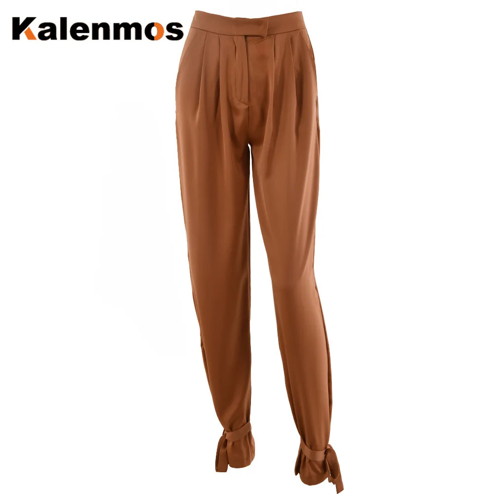 Work Pants Women Satin Streetwear High Waist Autumn Spring KALENMONS Casual Francais Korean Punk Women Vintage Sexy Trousers
Work Pants Women Satin Streetwear High Waist Autumn Spring KALENMONS Casual Francais Korean Punk Women Vintage Sexy Trousers