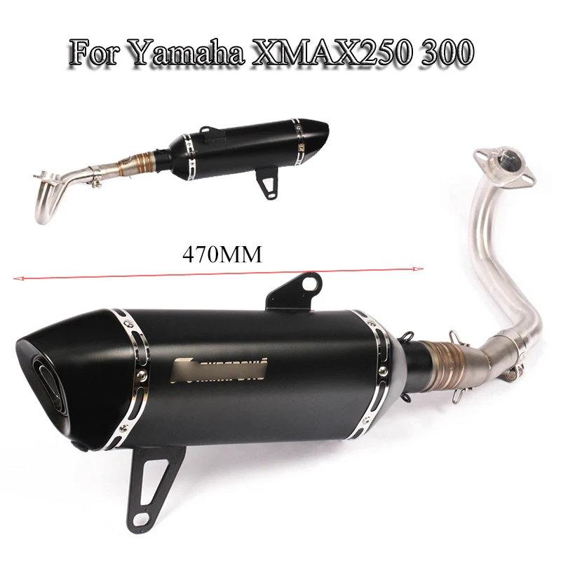 Для Yamaha XMAX 250 300 мотоциклетная полная выхлопная труба наконечник глушитель трубка