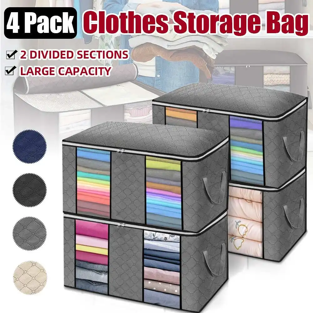 4PCS Clothes Storage Box Fabric Underwear Foldable Organizer Household Non-woven Laundry Finishing Wardrobe Toy Storage Cabinet
4PCS Clothes Storage Box Fabric Underwear Foldable Organizer Household Non-woven Laundry Finishing Wardrobe Toy Storage Cabinet