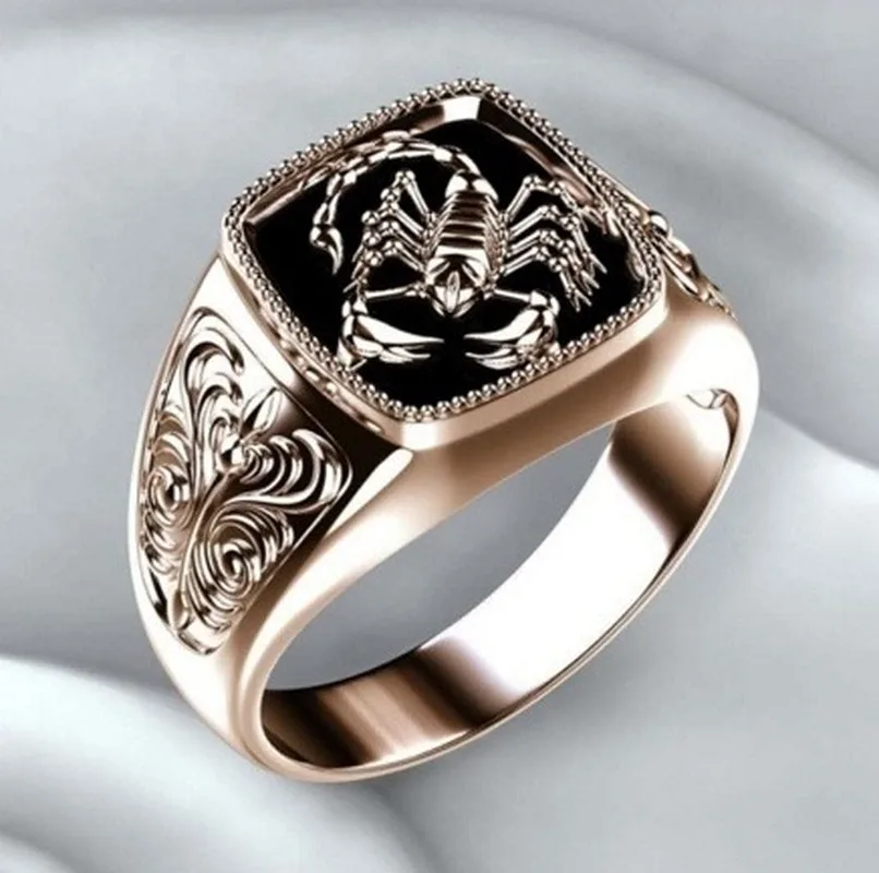 Unique Retro Scorpion Pattern Rings for Men Jewelry Stylish Hip Hop Ring Gilded Coyote Ring Accessories Gothic Style Punk Style
Unique Retro Scorpion Pattern Rings for Men Jewelry Stylish Hip Hop Ring Gilded Coyote Ring Accessories Gothic Style Punk Style