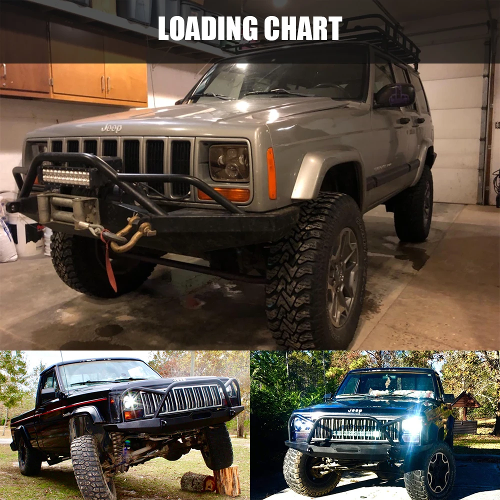 5x7 проектор 7x6 светодиодный головной светильник лампочка море Луч OffRoad квадратная
