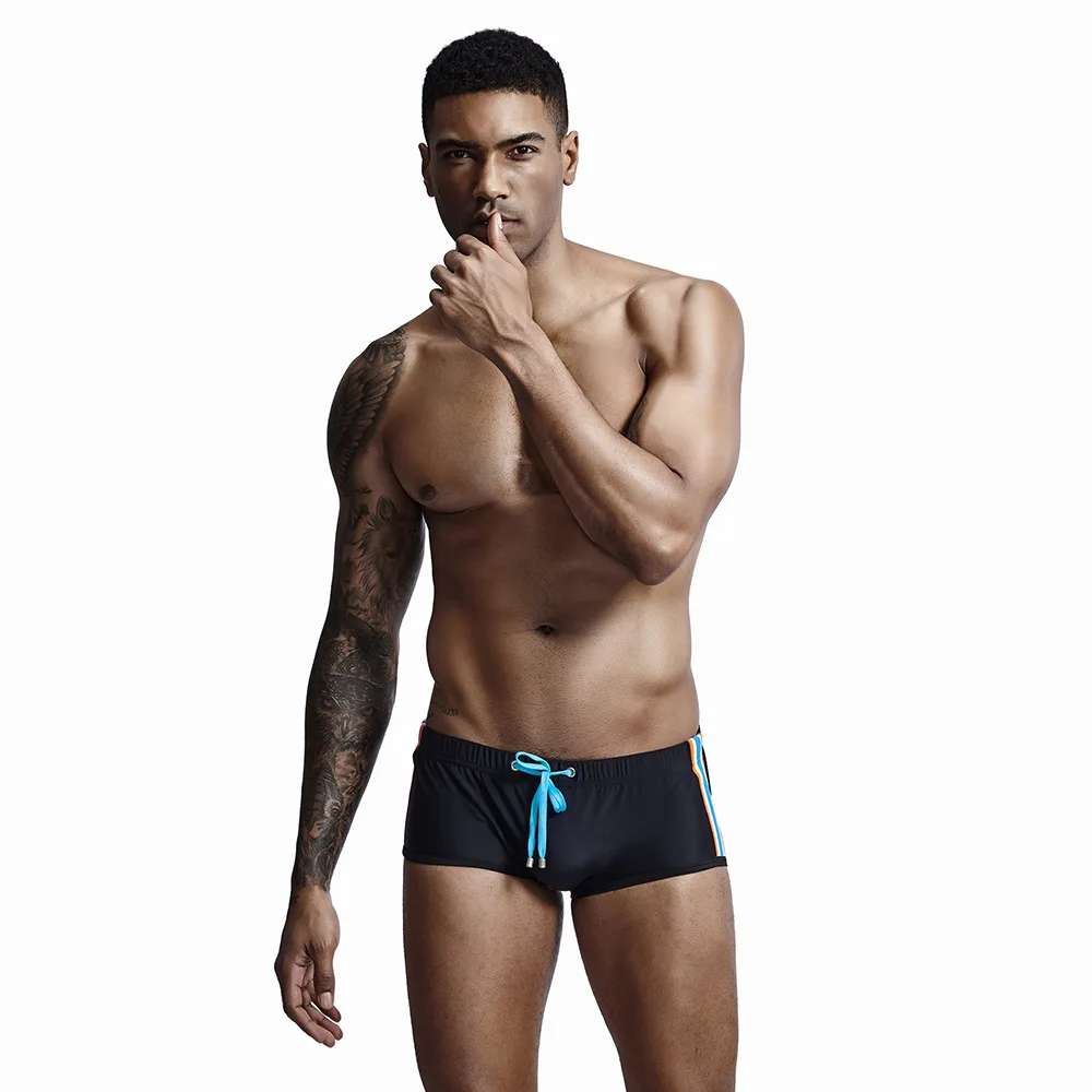 Beach Men Lace-up Rope Boxer Sexy Men Solid Color Boxer Swimming Trunks Close-fitting Swim Briefs Surfing Shorts Sale Sunga Gay
Beach Men Lace-up Rope Boxer Sexy Men Solid Color Boxer Swimming Trunks Close-fitting Swim Briefs Surfing Shorts Sale Sunga Gay