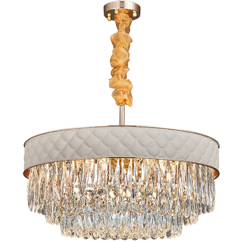 E14 Post Modern Crystal Leather Fashion Gloden Round Hanging Chandelier Light Lampen Luminaire For Vila House Living Room Dining
E14 Post Modern Crystal Leather Fashion Gloden Round Hanging Chandelier Light Lampen Luminaire For Vila House Living Room Dining