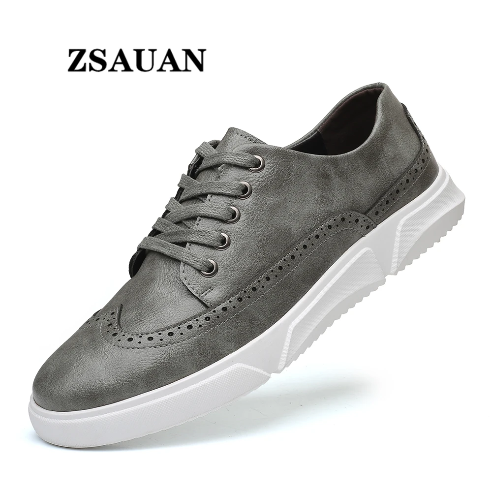 ZSAUAN Spring Daily Office PU Leather Men Flats Casual Work Shoes Brogue Trendy Men Comfortable Trainers 39-48 Size
ZSAUAN Spring Daily Office PU Leather Men Flats Casual Work Shoes Brogue Trendy Men Comfortable Trainers 39-48 Size