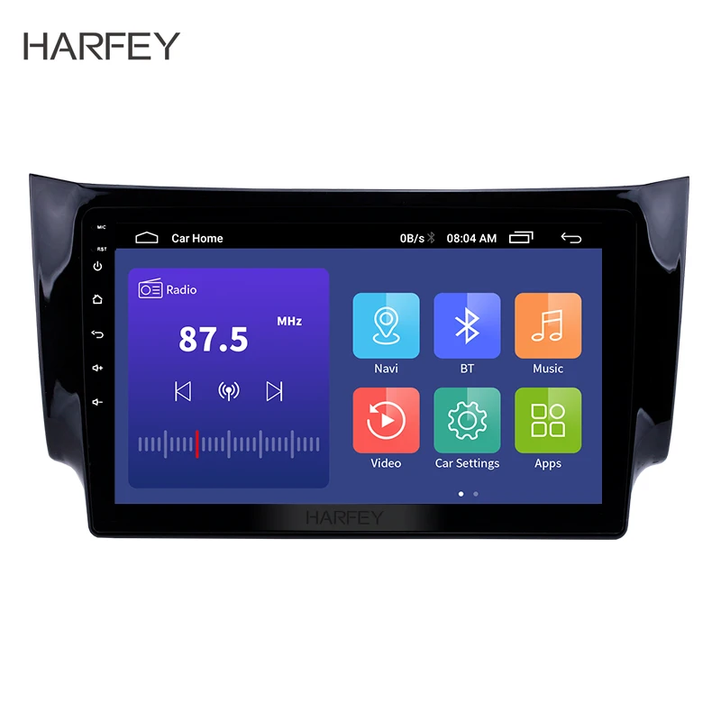 Harfey SWC AUX WIFI Автомобильный мультимедийный плеер 10 1 "Android 9 0 Радио Bluetooth USB GPS