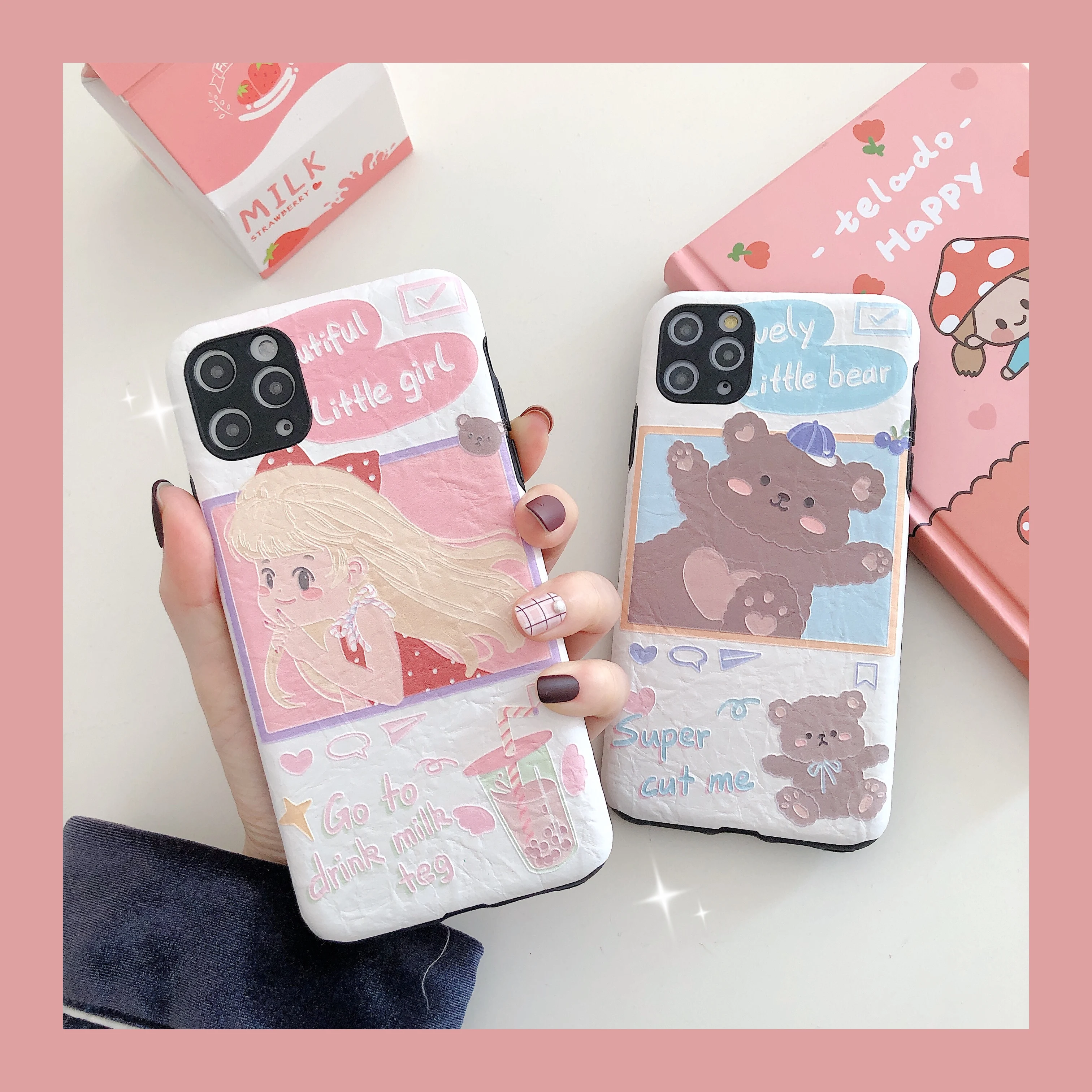 Little Bear Girl is suitable for iphone11ProMax mobile phone case 7 / 8plus x xsmax xr protective cover
Little Bear Girl is suitable for iphone11ProMax mobile phone case 7 / 8plus x xsmax xr protective cover