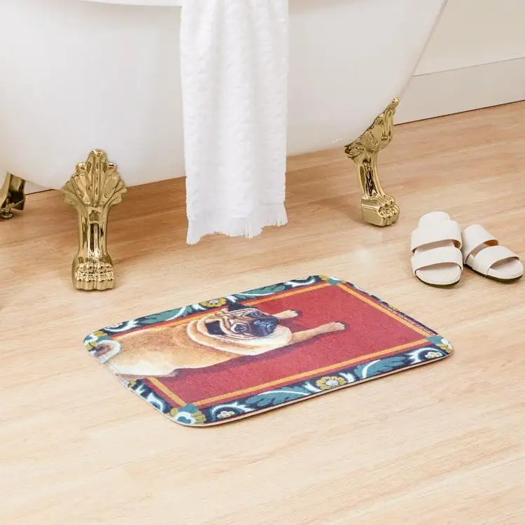 Pug On A Rug Bath Mat Toilet Decoration Carpet Wash Kitchen Home Modern Rug Anti-Slip Bathroom Bedroom Living Room Shower Room
Pug On A Rug Bath Mat Toilet Decoration Carpet Wash Kitchen Home Modern Rug Anti-Slip Bathroom Bedroom Living Room Shower Room