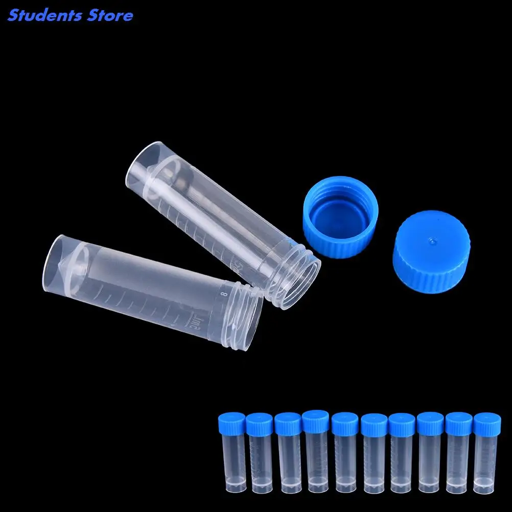50pcs 5ml Chemistry Plastic Test Tubes Vials Seal Caps Pack Container for Office School Chemistry Supplies
50pcs 5ml Chemistry Plastic Test Tubes Vials Seal Caps Pack Container for Office School Chemistry Supplies