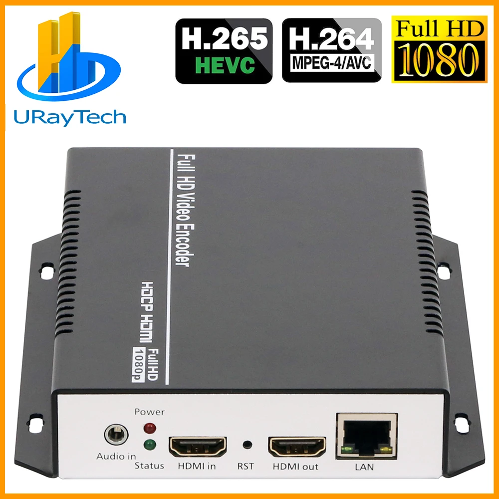 HEVC H.265 H.264 HDMI To IP Video Encoder RTMP RTMPS Live Broadcast Video Streaming Encoder
HEVC H.265 H.264 HDMI To IP Video Encoder RTMP RTMPS Live Broadcast Video Streaming Encoder
